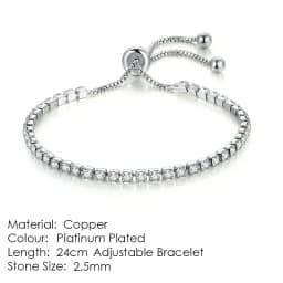 ZHOUYANG Tennis Bracelets For Women Sparking Zircon Jewerlly Rose Gold Color Handmade Friends Gift Cute Jewelry Wholesale H017