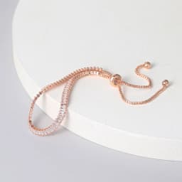 ZHOUYANG Tennis Bracelets For Women Sparking Zircon Jewerlly Rose Gold Color Handmade Friends Gift Cute Jewelry Wholesale H017
