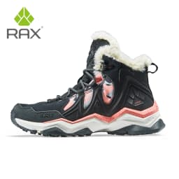 RAX Winter Snow Boots For Men Women Fleece Hiking Shoes Outdoor Sports Sneakers Mens Mountain Shoes Trekking Walking Boots