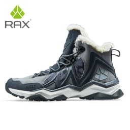 RAX Winter Snow Boots For Men Women Fleece Hiking Shoes Outdoor Sports Sneakers Mens Mountain Shoes Trekking Walking Boots