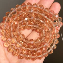 AB Clear Austria Faceted Crystal Rondelle Glass Bead Loose Spacer Beads For Jewelry Making DIY Bracelet Necklace 3/4/6/8/10/12mm