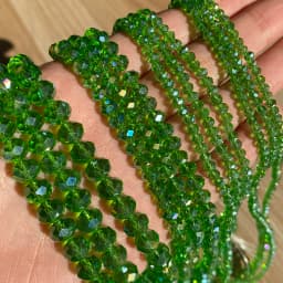 AB Clear Austria Faceted Crystal Rondelle Glass Bead Loose Spacer Beads For Jewelry Making DIY Bracelet Necklace 3/4/6/8/10/12mm