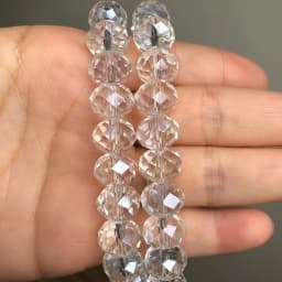 AB Clear Austria Faceted Crystal Rondelle Glass Bead Loose Spacer Beads For Jewelry Making DIY Bracelet Necklace 3/4/6/8/10/12mm