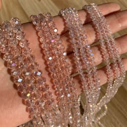AB Clear Austria Faceted Crystal Rondelle Glass Bead Loose Spacer Beads For Jewelry Making DIY Bracelet Necklace 3/4/6/8/10/12mm