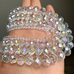 AB Clear Austria Faceted Crystal Rondelle Glass Bead Loose Spacer Beads For Jewelry Making DIY Bracelet Necklace 3/4/6/8/10/12mm