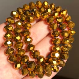 AB Clear Austria Faceted Crystal Rondelle Glass Bead Loose Spacer Beads For Jewelry Making DIY Bracelet Necklace 3/4/6/8/10/12mm
