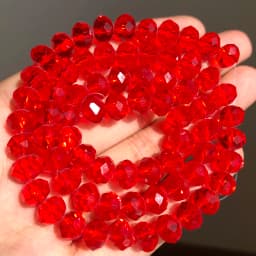 AB Clear Austria Faceted Crystal Rondelle Glass Bead Loose Spacer Beads For Jewelry Making DIY Bracelet Necklace 3/4/6/8/10/12mm