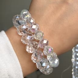 AB Clear Austria Faceted Crystal Rondelle Glass Bead Loose Spacer Beads For Jewelry Making DIY Bracelet Necklace 3/4/6/8/10/12mm