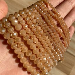 AB Clear Austria Faceted Crystal Rondelle Glass Bead Loose Spacer Beads For Jewelry Making DIY Bracelet Necklace 3/4/6/8/10/12mm