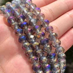 AB Clear Austria Faceted Crystal Rondelle Glass Bead Loose Spacer Beads For Jewelry Making DIY Bracelet Necklace 3/4/6/8/10/12mm