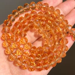 AB Clear Austria Faceted Crystal Rondelle Glass Bead Loose Spacer Beads For Jewelry Making DIY Bracelet Necklace 3/4/6/8/10/12mm