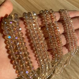 AB Clear Austria Faceted Crystal Rondelle Glass Bead Loose Spacer Beads For Jewelry Making DIY Bracelet Necklace 3/4/6/8/10/12mm