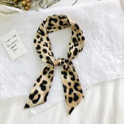 2025 New Style Fashion Ribbon Narrow Silk Scarf Women Small Long Decorative Hair Band Printed Silk Skinny Scarf Neckerchief