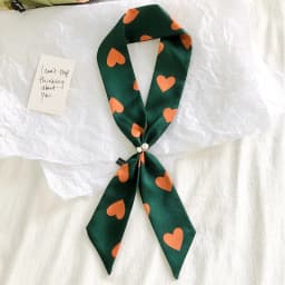 2025 New Style Fashion Ribbon Narrow Silk Scarf Women Small Long Decorative Hair Band Printed Silk Skinny Scarf Neckerchief