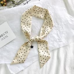2025 New Style Fashion Ribbon Narrow Silk Scarf Women Small Long Decorative Hair Band Printed Silk Skinny Scarf Neckerchief