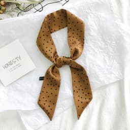2025 New Style Fashion Ribbon Narrow Silk Scarf Women Small Long Decorative Hair Band Printed Silk Skinny Scarf Neckerchief