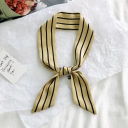 2025 New Style Fashion Ribbon Narrow Silk Scarf Women Small Long Decorative Hair Band Printed Silk Skinny Scarf Neckerchief