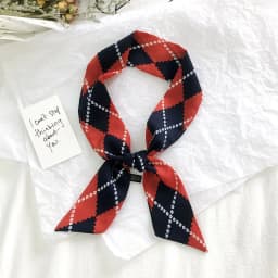 2025 New Style Fashion Ribbon Narrow Silk Scarf Women Small Long Decorative Hair Band Printed Silk Skinny Scarf Neckerchief