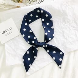 2025 New Style Fashion Ribbon Narrow Silk Scarf Women Small Long Decorative Hair Band Printed Silk Skinny Scarf Neckerchief