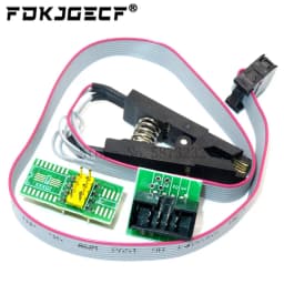 CH341A 24 25 Series EEPROM Flash BIOS USB Programmer Module + SOIC8 SOP8 Test Clip + 1.8V adapter + SOIC8 adapter DIY KIT