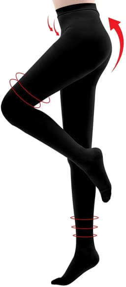 Compression Pantyhose 20-30 mmHg for Women Gradient Compress Stockings Prevent Varicose Veins Release Fatigue Edema Opaque
