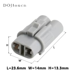 2/10/20/50 Sets 2 Pin Sumitomo Auto Waterproof Wire Harness Male Female Grey Waterproof Connector Plug 6187-2311 6180-2321