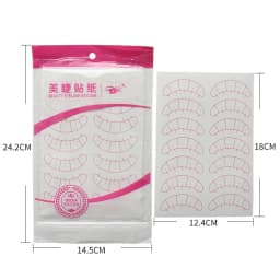 70 Pairs False Eyelash Eye Sticker Eyelashes Extension Grafted Eyelash Eye Pads Paper Patches Wraps Practice Patches MakeUp Tool