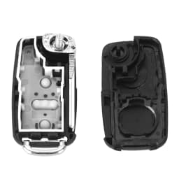 KEYYOU Folding Car Key Shell Case Fob for VW for Volkswagen Golf Mk6 Tiguan Polo Passat CC SEAT Skoda Octavia 3Button