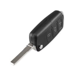 KEYYOU Folding Car Key Shell Case Fob for VW for Volkswagen Golf Mk6 Tiguan Polo Passat CC SEAT Skoda Octavia 3Button