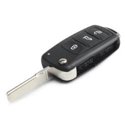 KEYYOU Folding Car Key Shell Case Fob for VW for Volkswagen Golf Mk6 Tiguan Polo Passat CC SEAT Skoda Octavia 3Button