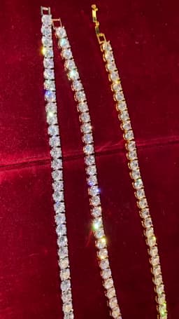Aokaishen Tennis Bracelet for Men AAAAA Cubic Zirconia Hip Hop Jewelry Gold Color CZ Link Birthday Gift 2022 Trend