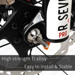 TiTo Titanium 1 Pair Quick Release Titanium Ti Skewers Road Bike MTB Wheels Hub Mountain Bicycle Lightest