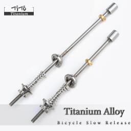 TiTo Titanium 1 Pair Quick Release Titanium Ti Skewers Road Bike MTB Wheels Hub Mountain Bicycle Lightest