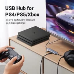 UGREEN USB HUB 4 Ports USB-A Splitter Ultra-Slim USB Expander Adapter for Mouse Keyboard MacBook Laptop Accessories XBOX PS5
