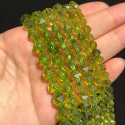 Natural Faceted Green Peridot Stone Beads For DIY Jewelry Making 6 8 10mm Round Loose Spacer Beads Bracelet Accessories 15''
