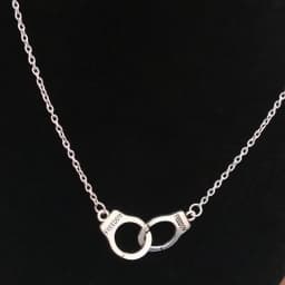 Fashion Handcuff Street Style Necklace Silver Color Punk Style Pendant Necklace Gift For Friend Wholesale Dropshipping necklace