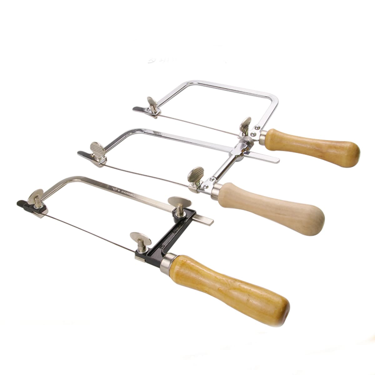 U-shape Saw Bow With Wooden Handle Fixed Adjustable Jewelry Saw Frame Diy Tools