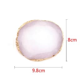 Resin Agate Stone Nail Color Palette Gel Polish Pallet Mixing Drawing Paint Plate DIY Nail Art Display Shelf Manicure Tools