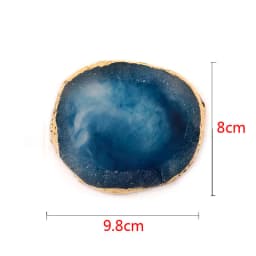 Resin Agate Stone Nail Color Palette Gel Polish Pallet Mixing Drawing Paint Plate DIY Nail Art Display Shelf Manicure Tools