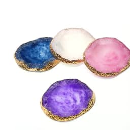 Resin Agate Stone Nail Color Palette Gel Polish Pallet Mixing Drawing Paint Plate DIY Nail Art Display Shelf Manicure Tools