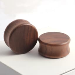 Casvort 2PCS Piercing Wood Ear Plugs Tunnels Body Jewelry Ear Gagues Fashion Women Men Expanders Earring Gift
