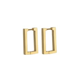 Kshmir Stainless Steel Geometric Earrings Rectangular metal Hoop earrings for Women 2023 New trendy jewelry Gift