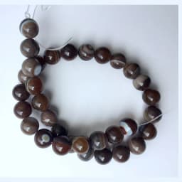 Natural Stone Beads Two Style Striped Agat For Beading Brown Gules 4-12mm Dull Polish Wholesale Beads For Jewelry DIY Accessorie