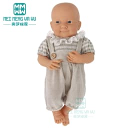 Clothes for Doll Fit 40cm New Born Doll Accessories Soft Piece Crawling Clothes