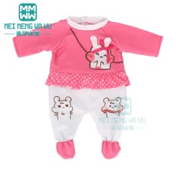 Clothes for Doll Fit 40cm New Born Doll Accessories Soft Piece Crawling Clothes