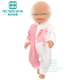 Clothes for Doll Fit 40cm New Born Doll Accessories Soft Piece Crawling Clothes