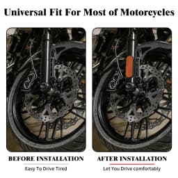 Motorcycle Front Fork Leg Reflector Cover 2Pcs Yellow Sticker For Victory Judge Hammer-S Hard-Ball Vision-Tour High-Ball Jackpot