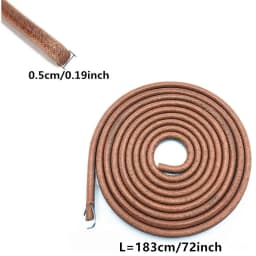 3/16" 5mm Household Home Old Sewing Machines Accessory 72" 183cm Leather Belt Treadle Parts With Hook For Singer Sewing Machine