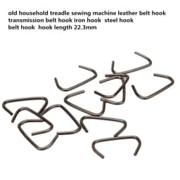 3/16" 5mm Household Home Old Sewing Machines Accessory 72" 183cm Leather Belt Treadle Parts With Hook For Singer Sewing Machine