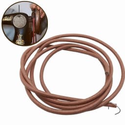 3/16" 5mm Household Home Old Sewing Machines Accessory 72" 183cm Leather Belt Treadle Parts With Hook For Singer Sewing Machine